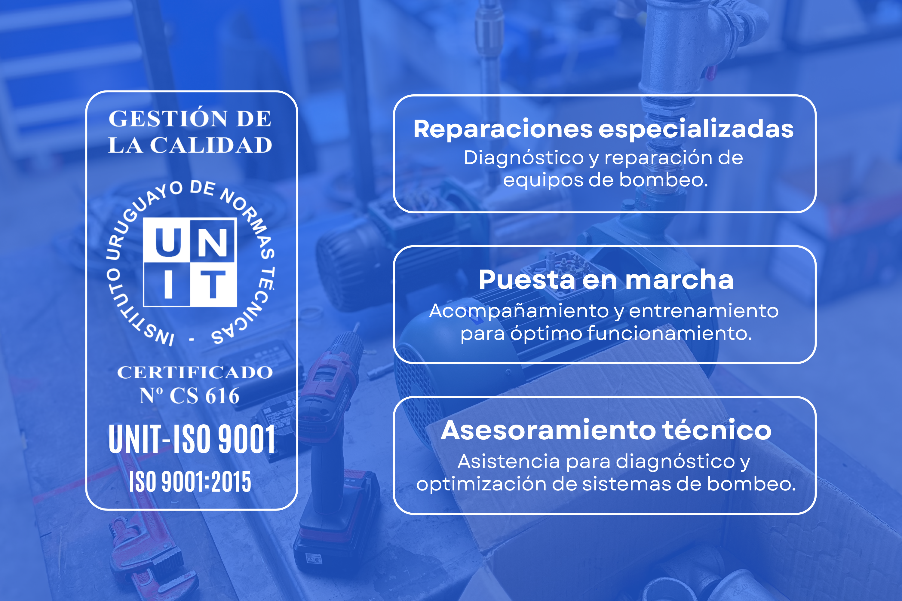 Técnico especializado trabajando en sistema de bombeo industrial